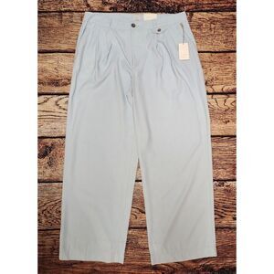 A New Day Trousers Womens Size 16 Wide Leg Pleated Front Pockets High Rise Pants